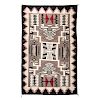Navajo Storm Pattern Roomsize Weaving / Rug, From the Harriet and Seymour Koenig Collection, New York