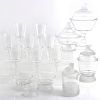 15 PIECES LALIQUE STYLE FROSTED GLASS TABLE SET