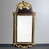 LARGE AMERICANA EAGLE WOOD AND PLASTER FRAMED MIRROR