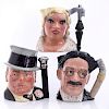 3 LG ROYAL DOULTON CELEBRITY COLLECTION CHARACTER JUGS