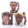 3 LG DOULTON CHARACTER JUGS, SHAKESPEAREAN COLLECTION