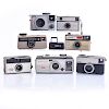 GROUP OF 8 VINTAGE QUIRKY INSTAMATIC CAMERAS
