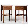 American Inlaid Side Tables