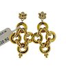 Temple St. Clair 18K Gold Diamond Jeanne d&#39;Arc Link Drop Earrings