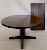 MIDCENTURY. Rosewood Dining Table With 2 Leaves.