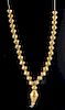 Beautiful Ancient Achaemenid 18K+ Gold Bead Necklace