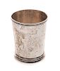 Early Coin Silver Mint Julep Cup