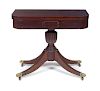 Mahogany Claw Footed Game Table