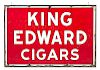 2 Sided King Edward Cigars Tin Advertising Sign