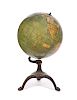 Terrestrial Globe with Claw Footed Cast Iron Base