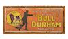 Early Bull Durham Fabric Sign with Golfer