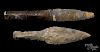 Two Danish Neolithic flint daggers