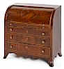 Maryland Federal mahogany child's roll front desk