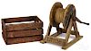 Primitive pine Twine country store rope winder