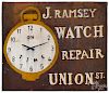 J. Ramsey Watch Repair - Union St. trade sign