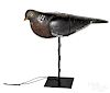 Unusual carved and painted pigeon decoy