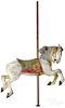 Carved and painted carousel horse