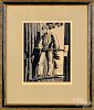 Rockwell Kent, signed wood engraving