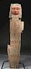 Egyptian Painted Cedar Wood Frontal Coffin Cover
