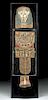 Romano Egyptian Painted Cartonnage Ensemble for a Child