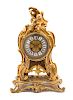 A Louis XV Style Gilt Bronze Shelf Clock
Height 18 x width 12 x depth 7 inches.