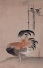 A Japanese Watercolor on Paper of Rooster
19TH CENTURY
signed lower right.
Image area 11 1/4 x 7 1/4 inches.