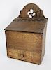 18th Century English Oak Salt Box