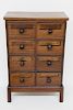 9th Century American Walnut 8 Drawer Apothecary Cabinet