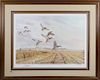 Gary E. Neel Ducks Unlimited Limited Edition Lithograph, "Close By the Sutter Buttes-Mallard"