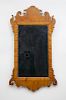 Antique Chippendale Style Tiger Maple Mirror