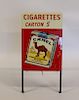 Vintage Camel Cigarettes 2 Sided  Enamel Sign