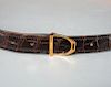 Hermes 24mm stirrup buckle belt
