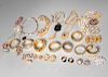 Group of assorted vintage costume jewelry