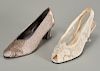 (2) pairs of Fernando Pensato ladies evening heels