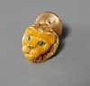 Tiffany & Co. 18k gold lion lapel pin
