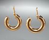 14k gold clip style earrings