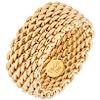 DE LA FIRMA TIFFANY & CO SOMERSET COLLECTION 18K yellow gold ring. 