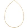 A 18K yellow gold necklace. 