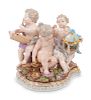 A Meissen Porcelain Figural Group
Height 8 inches.