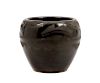 A San Ildefonss Blackware Pottery Jar
Height 4 1/2 x diameter 5 1/4 inches.