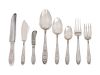 An American Silver Partial Flatware Service
International Silver Co., Meriden,  CT
Wedgwood pattern, comprising8 dinner knives with stainless steel bl