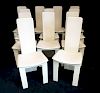 AFRA & TOBIA SCARPA STYLE SET 12 DINING CHAIRS 