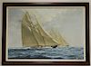 Richard K. Loud American Sailboat Painting