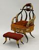 American Western Steer Horn Chair & Ottoman