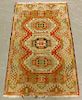 Caucasian Oriental Geometric Carpet Rug