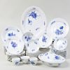 Royal Copenhagen Porcelain Part Service, in Variants of the 'Blue Flower' Pattern