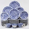 Extensive Pascale Mestre Blue and White Aptware Dinner Service