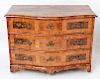 Continental Parquetry Wood Serpentine Commode