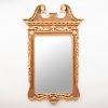 George II Style Mahogany and Parcel-Gilt Mirror