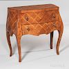 Diminutive Marquetry Bombe Commode